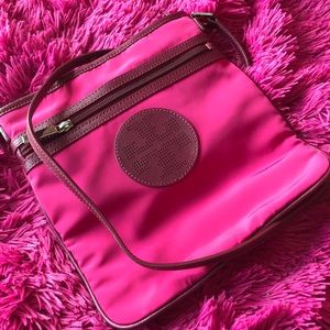 Tory Burch pink cross-body bag